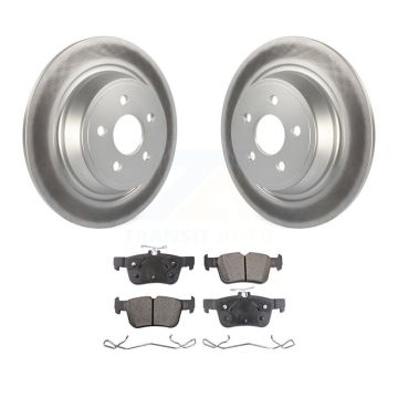 Rear Coated Brake Rotor Ceramic Pad Kit For Ford Edge Fusion Lincoln Nautilus MKX MKZ SSV KGT-101681