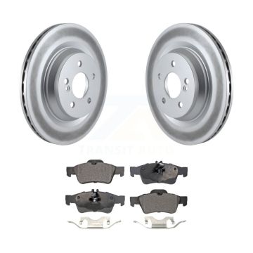 Rear Coated Brake Rotor Ceramic Pad Kit For Mercedes-Benz S550 S450 SL550 S350 CL550 S400 KGT-101687