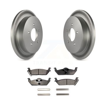 Rear Coated Disc Brake Rotors And Ceramic Pads Kit For Ford F-150 KGT-101776