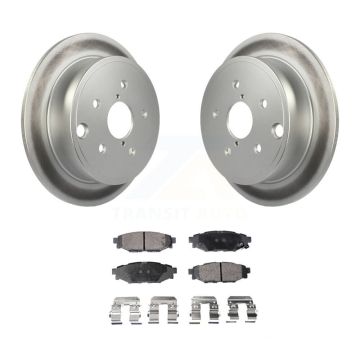 Rear Coated Disc Brake Rotors And Ceramic Pads Kit For Subaru WRX KGT-101779