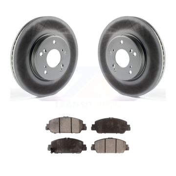 Front Coated Disc Brake Rotors And Ceramic Pads Kit For Honda HR-V Accord KGT-101845