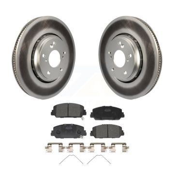 Front Coated Disc Brake Rotors And Ceramic Pads Kit For Honda Civic Accord Acura ILX KGT-101847