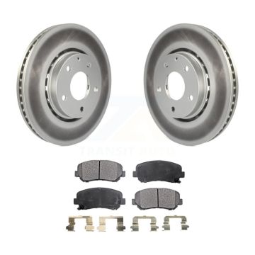 Front Coated Disc Brake Rotors And Ceramic Pads Kit For Mazda CX-5 KGT-101848