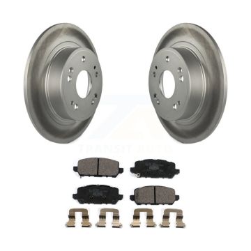 Rear Coated Disc Brake Rotors And Ceramic Pads Kit For 2016-2022 Honda HR-V KGT-101934