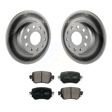 Rear Coat Brake Rotors Ceramic Pad Kit For Volkswagen Golf SportWagen Passat GTI Alltrack KGT-101938