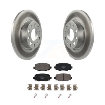Rear Coated Disc Brake Rotors And Ceramic Pads Kit For Jeep Renegade Fiat 500X KGT-101945