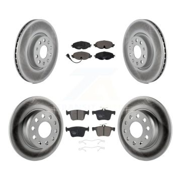 Front Rear Coat Brake Rotor Ceramic Pad Kit For Volkswagen Taos Audi A3 Quattro Sportback KGT-101985