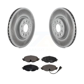 Front Coat Brake Rotor Ceramic Pad Kit For Volkswagen Golf Taos Audi GTI Jetta A3 Quattro KGT-102014