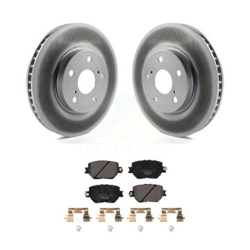 Front Coated Disc Brake Rotors And Ceramic Pads Kit For Lexus IS250 KGT-102016