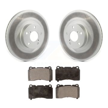 Front Coated Disc Brake Rotors & Ceramic Pad Kit For 2019 Toyota 86 Without Brembo Brakes KGT-102066