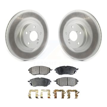 Front Coat Brake Rotors Ceramic Pad Kit For Subaru Legacy With 292mm Diameter Rotor KGT-102067