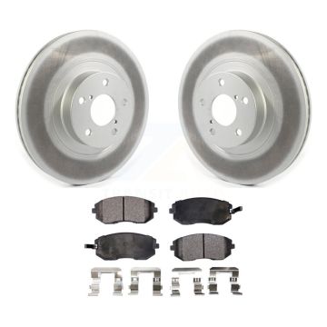 Front Coated Brake Rotors Ceramic Pad Kit For Subaru Outback Forester Impreza Legacy Baja KGT-102069