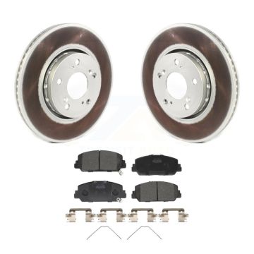 Front Coated Disc Brake Rotors And Ceramic Pads Kit For Acura RLX KGT-102079