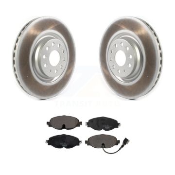 Front Coated Disc Brake Rotors And Ceramic Pads Kit For Volkswagen Golf Jetta Audi A3 KGT-102082