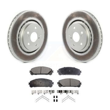 Front Coated Brake Rotor Ceramic Pad Kit For Lexus RX350 Toyota Camry RX450h NX350h NX350 KGT-102086