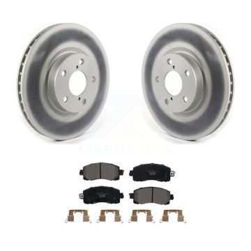 Front Coat Brake Rotor Ceramic Pad Kit For Subaru Impreza With 276mm Diameter KGT-102094