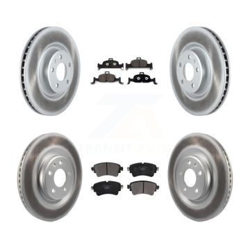 Front Rear Coated Brake Rotor Ceramic Pad Kit For Audi Q5 A5 Sportback A4 allroad Quattro KGT-102178