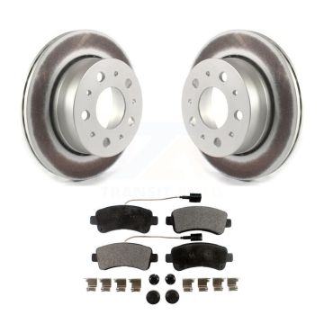 Rear Coat Brake Rotors Ceramic Pad Kit For Ram ProMaster 2500 3500 1500 With Vented Rotor KGT-102204
