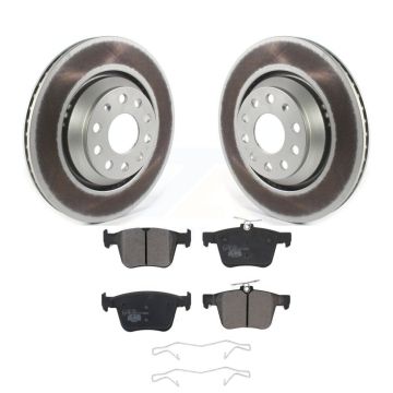 Rear Coat Brake Rotors Ceramic Pad Kit For Volkswagen Atlas Audi Q3 Cross Sport Golf R S3 KGT-102207