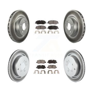 Front Rear Coat Brake Rotor Ceramic Pad Kit For 06-07 Land Rover Range Sport Supercharged KGT-102232