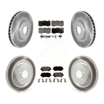 Front Rear Coated Disc Brake Rotors And Ceramic Pads Kit For Land Rover Range Sport KGT-102235