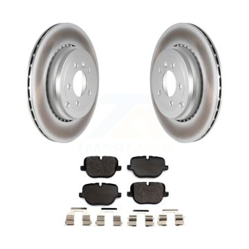 Rear Coated Brake Rotor Ceramic Pad Kit For 2010-2013 Land Rover Range Sport Supercharged KGT-102242