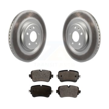 Rear Coated Brake Rotors Ceramic Pad Kit For 17-18 Audi Q7 With 330mm Diameter Rotor KGT-102287