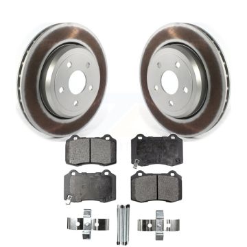 Rear Coated Disc Brake Rotors And Ceramic Pads Kit For Jeep Grand Cherokee Dodge Durango KGT-102372