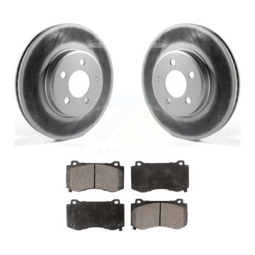 Front Coat Disc Brake Rotors Ceramic Pad Kit For 2019 Dodge Charger GT With Brembo Brakes KGT-102405