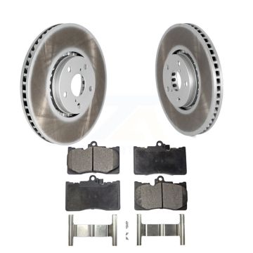 Front Coated Brake Rotors Ceramic Pad Kit For Lexus IS350 IS300 GS350 GS450h IS200t GS430 KGT-102433