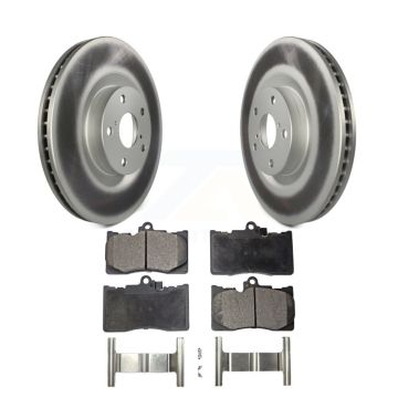 Front Coated Brake Rotor & Ceramic Pad Kit For Lexus IS300 IS350 GS350 RC350 RC300 GS450h KGT-102434