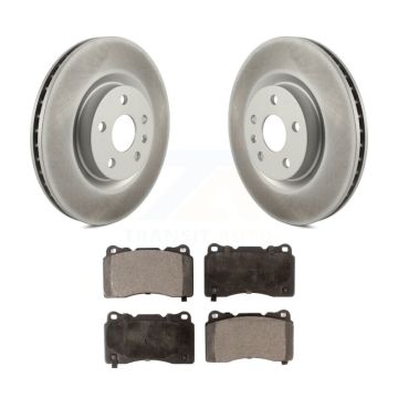 Front Coated Disc Brake Rotors And Ceramic Pads Kit For Cadillac XTS Buick Regal KGT-102455