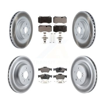 Front Rear Coat Brake Rotors Ceramic Pad Kit For Mercedes-Benz S550 S450 SL550 S350 CL550 KGT-102479