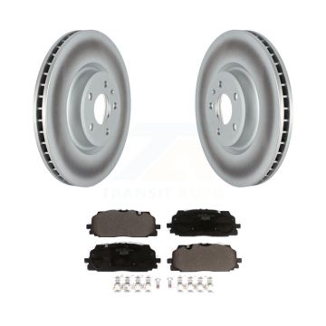 Front Coated Disc Brake Rotors And Ceramic Pads Kit For Audi Q7 SQ5 S5 S4 Sportback KGT-102590