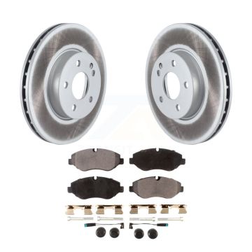 Front Coated Disc Brake Rotors And Ceramic Pads Kit For 2016-2020 Mercedes-Benz Metris KGT-102617