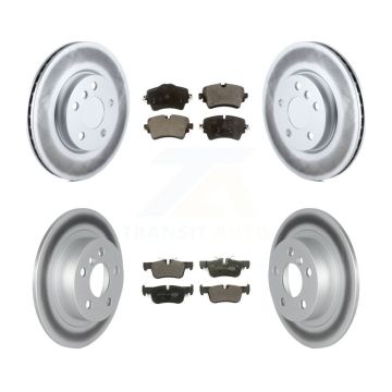 Front Rear Coated Disc Brake Rotors And Ceramic Pads Kit For Mini Cooper Clubman KGT-102628