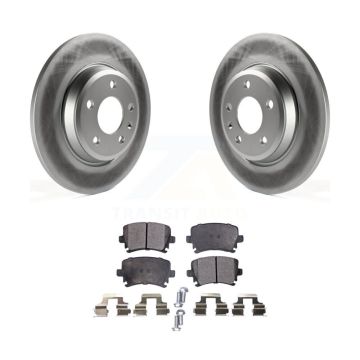 Rear Coat Brake Rotors Ceramic Pad Kit For Audi A4 Quattro With 300mm Diameter Rotor KGT-102693