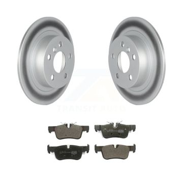 Rear Coated Disc Brake Rotors & Ceramic Pad Kit For Mini Cooper Countryman Clubman BMW i3 KGT-102695