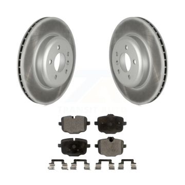 Rear Coated Brake Rotors Ceramic Pad Kit For BMW 550i xDrive 650i Gran Coupe 640i 535i B6 KGT-102763