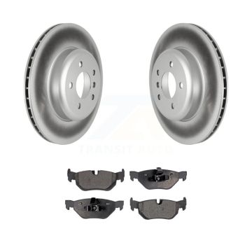 Rear Coat Brake Rotors Ceramic Pad Kit For BMW 328i xDrive With 345mm Diameter Rotor KGT-102770
