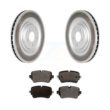 Rear Coated Disc Brake Rotors And Ceramic Pads Kit For Audi Q7 Q8 e-tron Quattro A8 KGT-102773