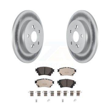 Rear Coated Disc Brake Rotors And Ceramic Pads Kit For Toyota Corolla KGT-102801