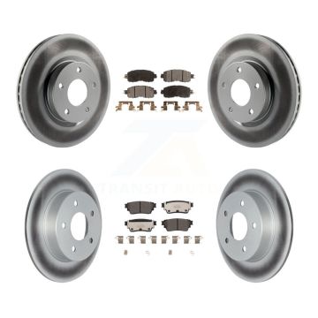 Front Rear Coat Brake Rotor Ceramic Pad Kit For Nissan Altima With Electric Parking KGT-102852