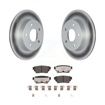 Rear Coated Disc Brake Rotors And Ceramic Pads Kit For Nissan Kicks Altima KGT-102861