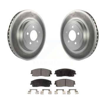 Front Coat Brake Rotors Ceramic Pad Kit For Dodge Charger With 345mm Diameter Rotor KGT-102867
