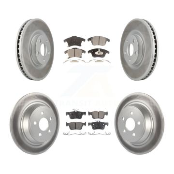 Front Rear Coat Brake Rotors Ceramic Pad Kit For Ford Police Responder Hybrid SSV Plug-In KGT-102883