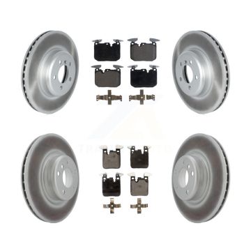 Front Rear Coated Disc Brake Rotors And Ceramic Pads Kit For 2018-2020 BMW M240i xDrive KGT-103052
