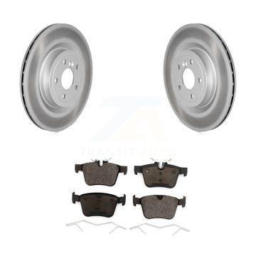Rear Coated Disc Brake Rotors And Ceramic Pads Kit For Jaguar XE XF KGT-103064
