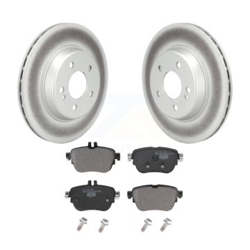 Rear Coated Disc Brake Rotors And Ceramic Pads Kit For 2017-2018 Mercedes-Benz E300 KGT-103066