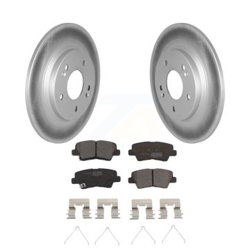 Rear Coat Brake Rotors Ceramic Pad Kit For 22-23 Hyundai Kona With Electric Parking KGT-103070